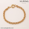 72408 High quality fashion 18k gold color gold hand chain bracelet